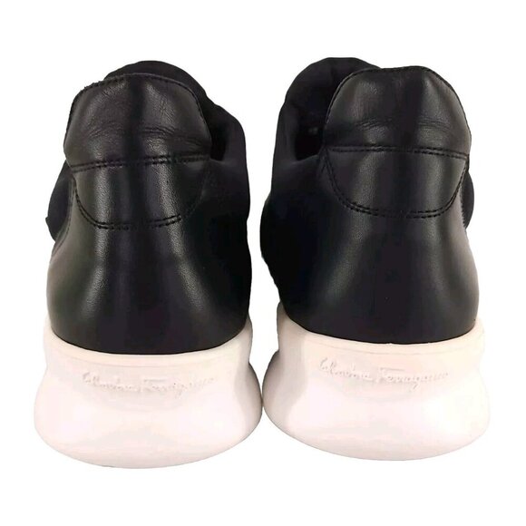 Salvatore Ferragamo Dion Slip On Sneaker Size 43.5 10.5 EE Mens Black $595 - Picture 6 of 16